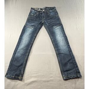 Cars Bedford Kids Girls Size 8 Blue Denim Jeans Straight Leg Medium Wash